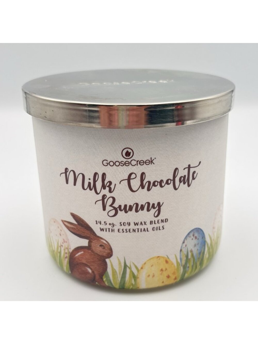 Goose Creek Milk Chocolate Bunny 3 Wick Jar Jar Candle 14.5 oz Easter Gourmand